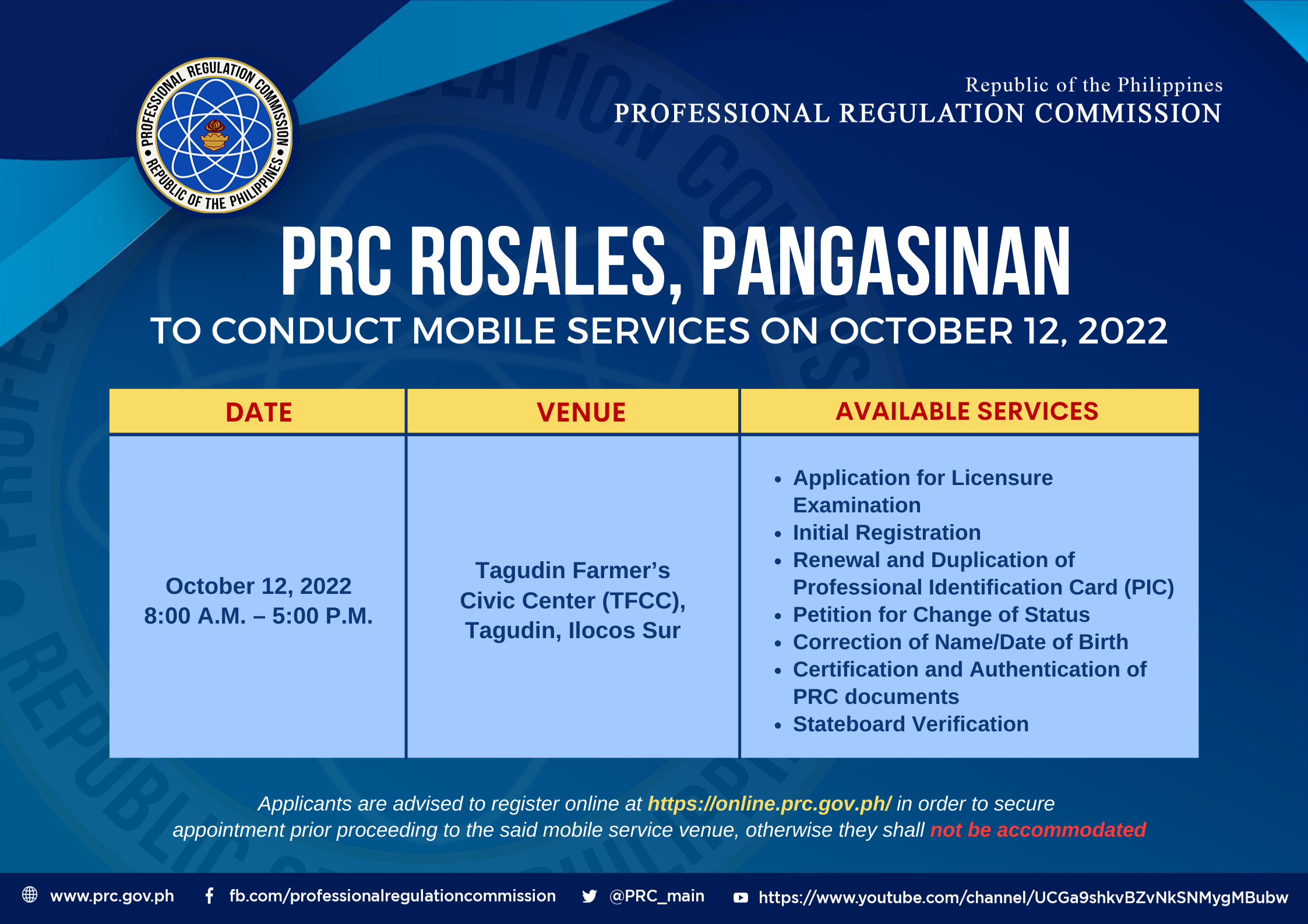 PRC Rosales MOP Oct 12 2022.png | Professional Regulation Commission